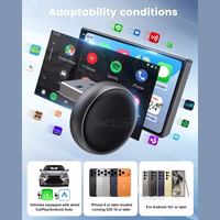 Bezvadu CarPlay/Android Auto adapteris Carlinkit Mini Ultra3 melns