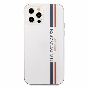 US Polo USHCP12LPCUSSWH Tricolor Collection vāciņš ierīcei iPhone 12 Pro Max 6.7", balts