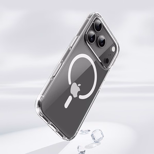 Rock Crystal Shield Series magnētiskais maciņš priekš iPhone 17 caurspīdīgs