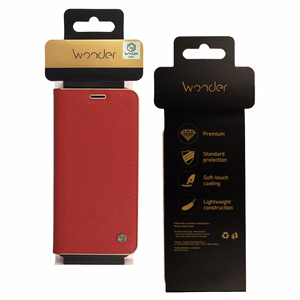Wonder Frame viedtālruņa apvalks Xiaomi Redmi 14C sarkans