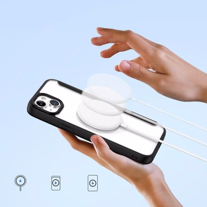 Dux Ducis Skin X Pro Magnētiskais Atveramais MagSafe apvalks iPhone 15 Plus - melns