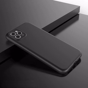 Plāns silikona viedtālruņa apvalks Huawei nova Y61 - melns