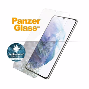 PanzerGlass E2E Microfracture rūdīts stikls Samsung Galaxy S21+ Case Friendly antibakteriāls melns