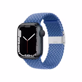 Crong Wave Band – Braided Apple Watch siksniņa 44/45/46/49mm (zils)