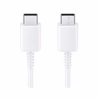 Samsung EP-DN975BWE USB-C - USB-C 5A 1m kabelis (lielapjoma – aizstājējiepakojums) – balts