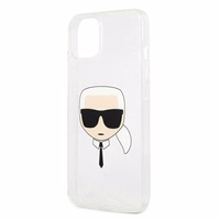 Karl Lagerfeld Glitter Karl's Viedtālruņa apvalks iPhone 13 mini - sudrabains
