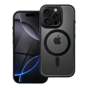 Viedtālruņa apvalks COLOR EDGE MAG COVER saderīgs ar MagSafe IPHONE 16 Pro - melns