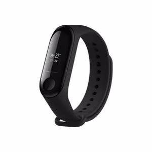 FIXED FIXSSTB-1414-BK – silikona pulksteņa siksniņa, Xiaomi Mi Band 3/4, melns