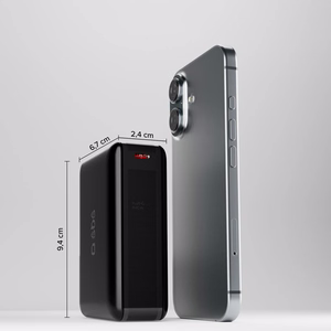 Внешний аккумулятор SBS 20000mAh 65W PD AFC USB-C USB-A для ноутбука, планшета, смартфона - чёрный