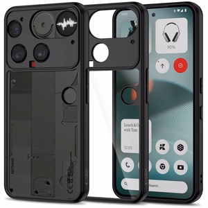 Tech-Protect MagMat Magnētiskais viedtālruņa apvalks Nothing Phone 3 - melns un caurspīdīgs