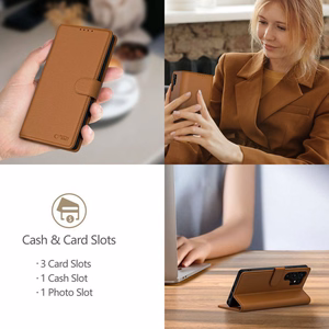 Tech-Protect Wallet viedtālruņa apvalks iPhone 16e - brūns