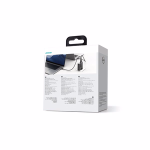 GaN lādētājs UK Joyroom JR-TCG05UK 140W 3x USB-C USB-A + USB-C / USB-C kabelis 240W 1.2m