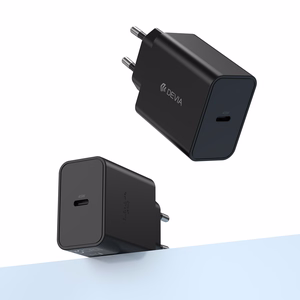 Devia Rocket PD 45 W – sienas lādētājs ar 1× USB-C, melns