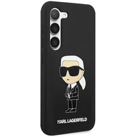 Karl Lagerfeld Silikona Ikonik apvalks Samsung Galaxy S23+ - melns
