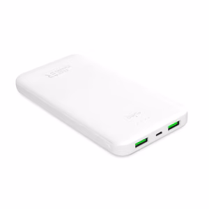 Внешний аккумулятор Puro White 10000mAh 12W 2xUSB-A + USB-C - белый