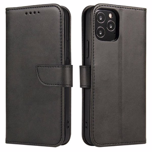 Magnet Case элегантный чехол с откидной крышкой и функцией подставки для Motorola Moto G Power 2022 чёрный