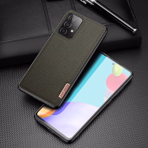Чехол Dux Ducis Fino из нейлонового материала для Samsung Galaxy A72 4G зеленый