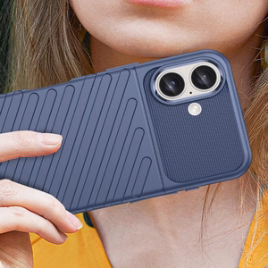 Thunder Silikoniskais apvalks iPhone 16 Plus - zils