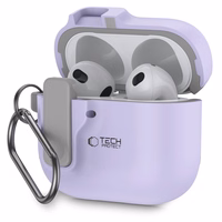 Tech-Protect plāns āķa apvalks AirPods 4 - violets