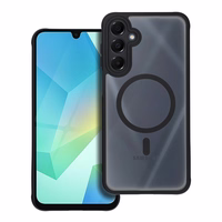 FULL MATTE MAG COVER viedtālruņa apvalks, saderīgs ar MagSafe, paredzēts SAMSUNG A16 5G / A16 4G melns