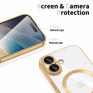 Tech-Protect MagFlex Magnētiskais viedtālruņa apvalks iPhone 17 - Caurspīdīgs zelta