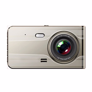 DVR979G Full HD G-sensor LCD auto video reģistrators ar atpakaļskata kameru - bēša
