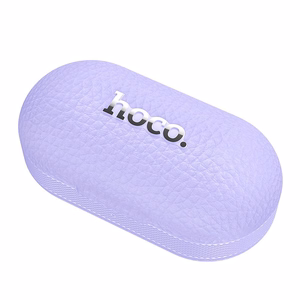 Ultra Clear 1 mm maciņš Słuchawki bezprzewodowe douszne Hoco TWS EQ19 fioletowe, caurspīdīgs
