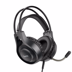 Kabeļu austiņas Jack 3,5 mm ar mikrofonu W106 melnas