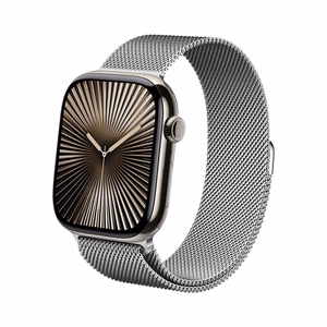 Crong Milano Steel nerūsējošā tērauda siksniņa Apple Watch 44 / 45 / 46 / 49 mm, sudraba krāsā