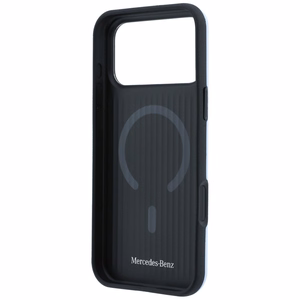 Mercedes 3D MagSafe ādas maciņš, paredzēts iPhone 18 Pro Max / 17 Pro Max, zils