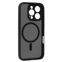 Pilnīgi matēts magnētiskais apvalks Iphone 15 Pro melns