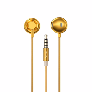 WEKOME YC05 Sakin Series vadu austiņas ar 3,5 mm spraudni, zelta krāsā