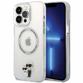 Karl Lagerfeld KKLHMP13XHNKCIT iPhone 13 Pro Max 6.7" Kietais vāciņš caurspīdīgs Iconic Karl&Choupette MagSafe