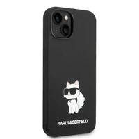 Karl Lagerfeld silikona Choupette viedtālruņa apvalks iPhone 14 Plus - melns
