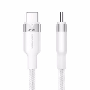 Vention USB-C uz USB-C 2.0 PD 3.1 5A 240W 2 m balts kabelis