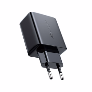 Acefast sienas lādētājs USB Type C / USB 32W, PPS, PD, QC 3.0, AFC, FCP melns (A5 melns)