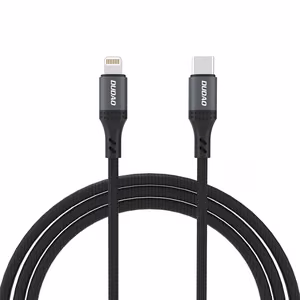 Dudao L3CL Плетёный кабель USB-C - Lightning 30W 2m - чёрный