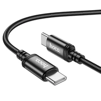 Kabelis USB-C uz USB-C Hoco 3A 60W 3 m X91 melns