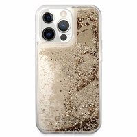Guess Glitter Charms iPhone 13 Pro Case - Gold