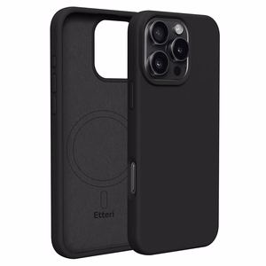 Etteri Silicone Mag maciņš iPhone 16 Pro Max 6,9" melns