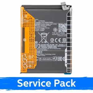 Akumulators BP56, saderīgs ar Xiaomi Redmi Note 14 Pro 5G / Redmi Note 14 Pro+ 5G (Service Pack)
