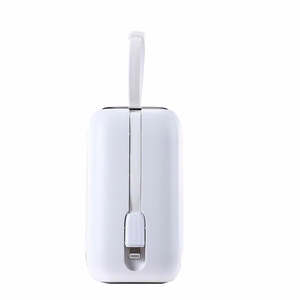 Joyroom mini portatīvais lādētājs 10000mAh Colorful Series 22.5W ar 2 iebūvētiem USB C un Lightning kabeļiem rozā (JR-L012)
