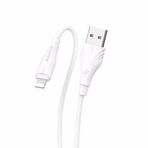 Borofone Kabelis BX18 Optimal - USB uz Lightning - 2A 1 metrs balta
