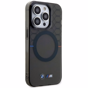 Apvalks BMW BMHMP14XHGPK iPhone 14 Pro Max 6.7" pelēks/pelēks cietais apvalks Raksts MagSafe