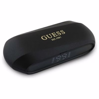 Guess pagarināts metālisks drukāts logotips Bluetooth TWS austiņas + dokstacija - melnas