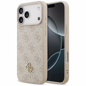 Guess 4G Small Classic Logo MagSafe maciņš iPhone 17 Pro Max / 18 Pro Max, rozā