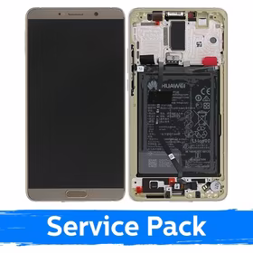 LCD Displejs Saderīgs ar Huawei Mate 10 Brūns Ar Frame (Service Pack)