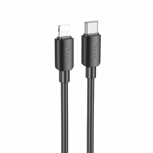 Kabelis USB C uz Lightning Hoco PD 2,4A 20W 1 m X96 melns