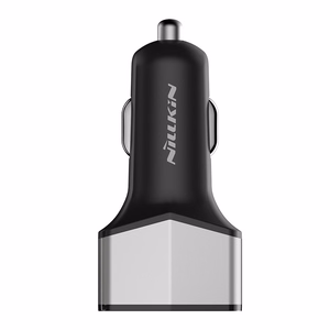 Nillkin Celerity 32 W automašīnas lādētājs ar 2 USB-A un 1 USB-C pieslēgvietu, sudraba krāsā