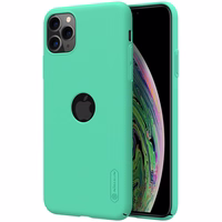 Nillkin Super Frosted Shield - maciņš Apple iPhone 11 Pro Max z wycięciem na logo (Mint zaļš)